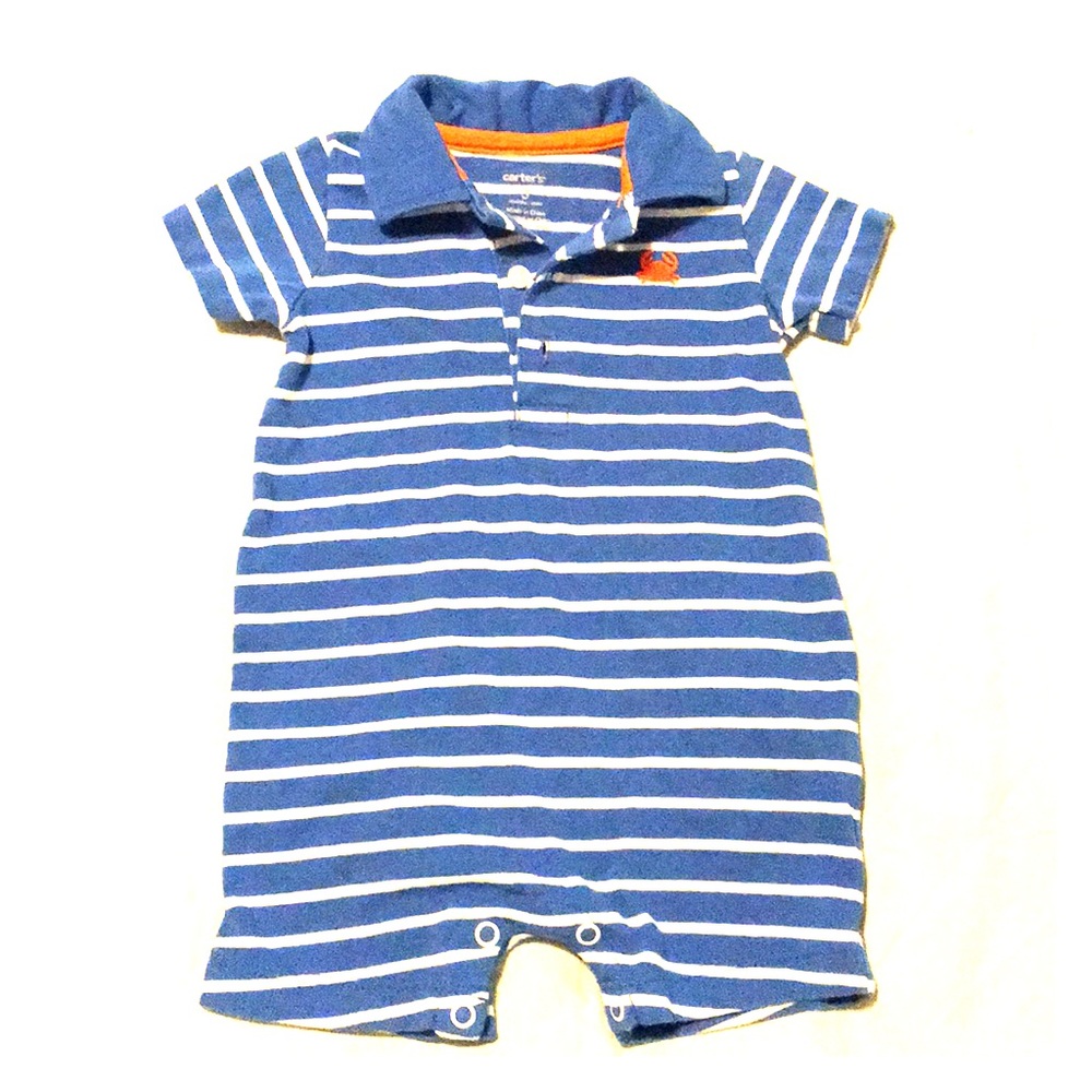 CARTER’S Baby Boys Jersey Striped Romper